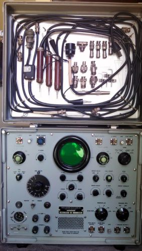 US Navy OS-51 USM-24C Oscilloscope w/ Manual, All Accessories, Bureau of Ships