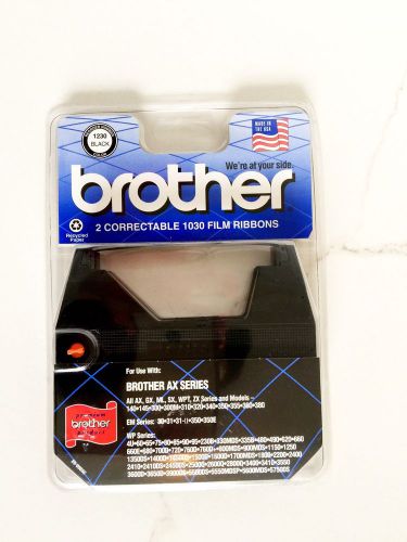 2PC BROTHER CORRECTABLE 1030 FILM RIBBONS TYPEWRITER BLACK 1230 AX SERIES