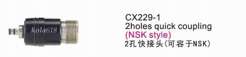 1 PC Dental COXO 2 Hole Quick Coupling CX229-1 Compatible with NSK  kla