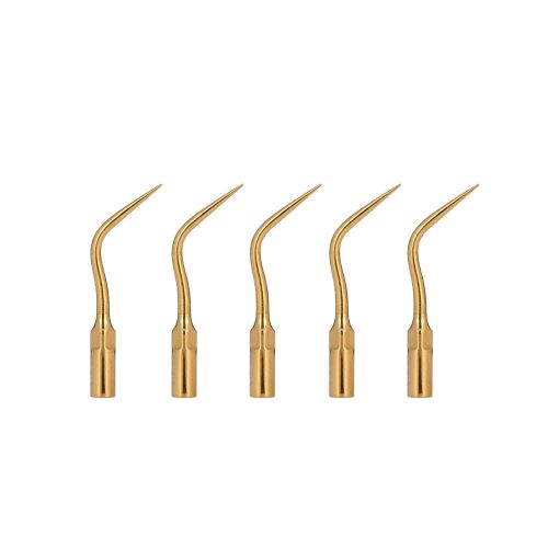 10pc p4t gold dental ultrasonic scaler tip scaling handpiece fit ems woodpecker for sale