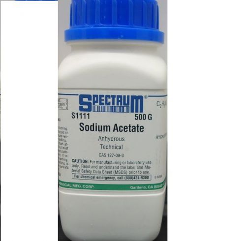 High quality Spectrum Sodium Acetate Anhydrous Technical 500g