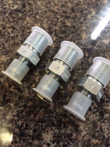 Lot Of 3!! Gates Male JIC 37° Flare to Male Pipe NPTF Adapter G60490-0404
