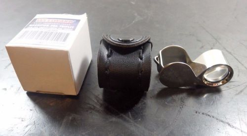 Hastings Triplet Magnifier, 20x, 76D Diopter, Glass Lens, Case, 11W393 |KE2|RL