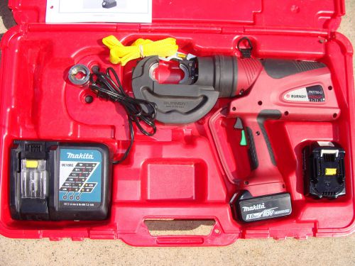Burndy pat750-li patriot battery powered crimper *xxxcond*free shipping* nr for sale
