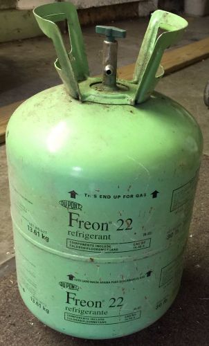 DuPont FREON R-22 Refrigerant 30LB PARTIAL TANK WEIGHS 12LBS FREE SHIPPING