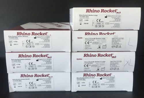 Lot of (56) Shippert Rhino Rocket Slimline, 4 Sizes, ENT Supplies, In Date