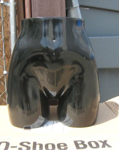 (USED) MN-AA GLOSSY BLACK FEMALE BUTTOCKS AND HIP TORSO MANNEQUIN FORM (#4)