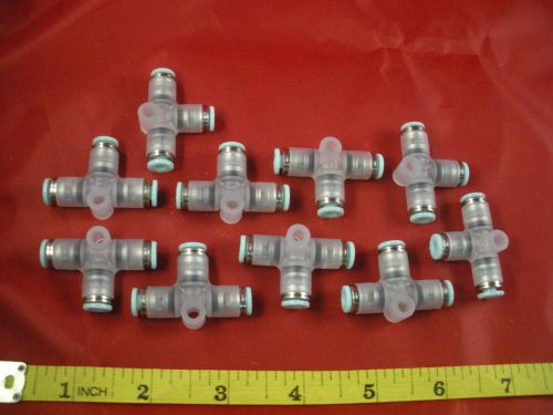 SMC KPT04-00 Lot of 10 KP Fittings Clean One Touch CX Connector OD= 4mm Nnb New