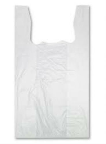 T-Shirt Bags 11.5&#034; x 6&#034; x 21&#034; White  Plastic  Shopping bags