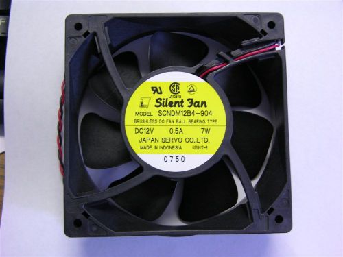 1 Japan Servo SCNDM12B4-904 12V .5A 7W  Square DC Brushless Box Fan NEW