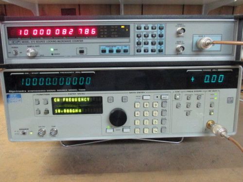 Gigatronics 7000 synthesized rf signal generator 10 mhz to 26.5 ghz for sale