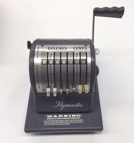 **Vintage**  Paymaster S-1000 Industrial Check Stamping Machine, Key, Very Clean