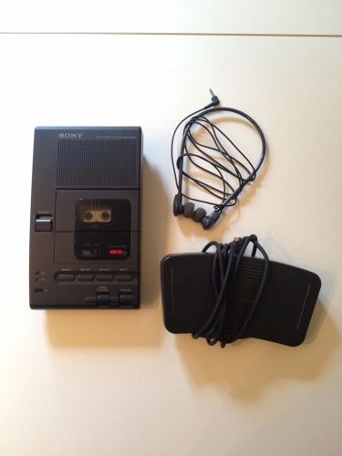 Sony Microcassette Transcriber M-2000, Foot Control Unit FS-80, DE-45 Headphones