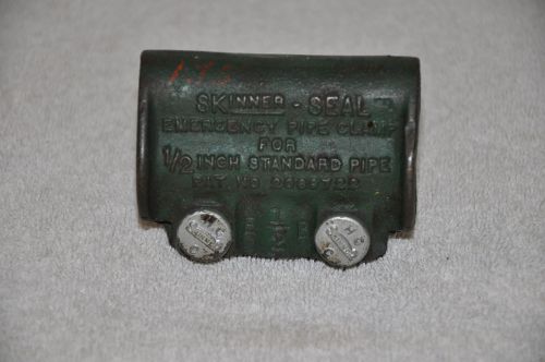 1927 skinner seal cast iron emergency 1/2&#034; pipe clamp for sale