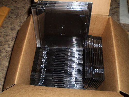 CD/DVD Thin line plastic cases - used, 50 cases