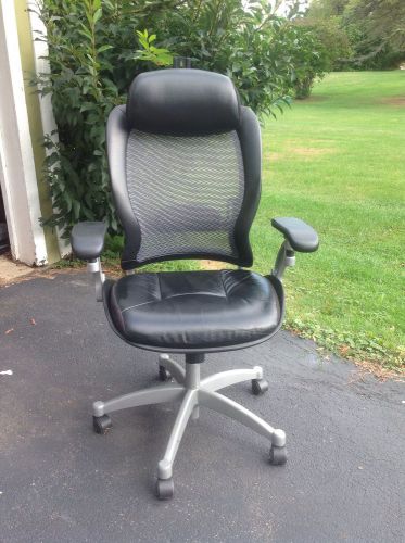 2-EXECUTIVE OFFICE CHAIRS MULTI-POSITION ADJUSTABLE ERGONOMIC LEATHER SEAT 05777