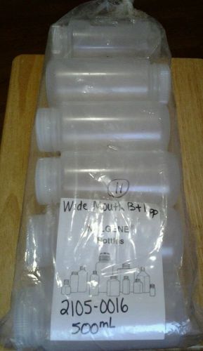 Nalgene 2105-0016 Wide Mouth Bottles, PP, 500mL Pk/11 New