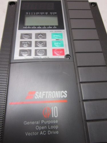 USED SAFTRONICS GP10 INVERTER GP10E1ST34005B1 5 HP 380-4