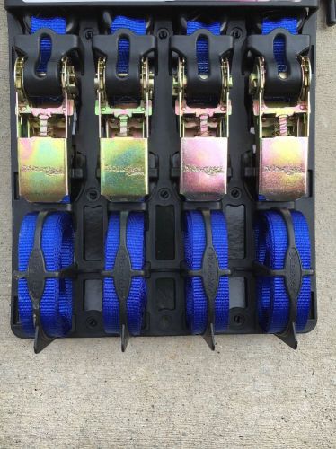 Master lock 10ft x 1&#034; 4-piece ratchet strap tie down set for sale