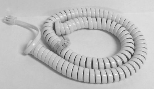 Replacement White Handset Cord 12 Ft. for Panasonic KX-T, KX-DT, KX-NT Phones