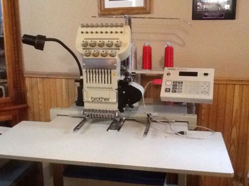 Commercial Brother Be-0901e-ac Embroidery Machine 9 Thread