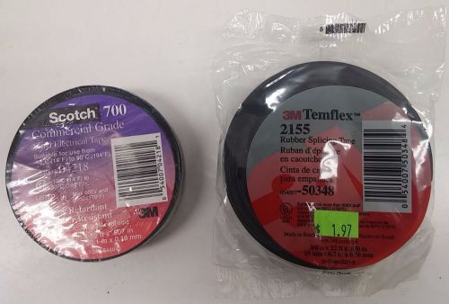 3M™ Temflex Rubber Splicing Tape 2155 Electrical Tape &amp; 3M Scotch 700 Vinyl Tape