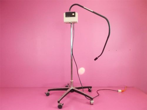 WELCH ALLYN EXAM PROCEDURE LIGHT 48300 &amp; FOCUSABLE FIBEROPTIC LITE PIPE &amp; STAND