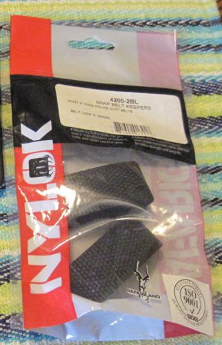 Safariland nylon belt keepers 2 inch new package of 2 4200-2bl loop 2&#034; (50mm) for sale