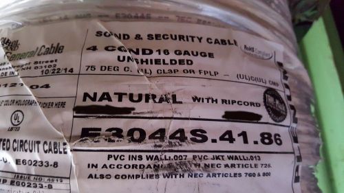 Carol e3044s 16/4c unshielded plenum media/communication/control cable nat/40ft for sale