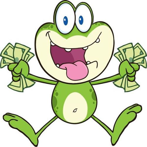 30 Custom Rich Happy Frog Personalized Address Labels