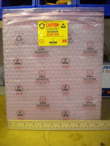 Lot of ten 10&#034; by 12&#034; ESD Resealable Cushion Bags
