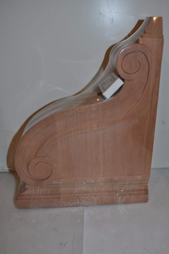 Cherry Bar Corbels Hand Carved 2 3/4&#034;x 9-3/4&#034;x 13&#034; Acanthus &amp; Berry Carving