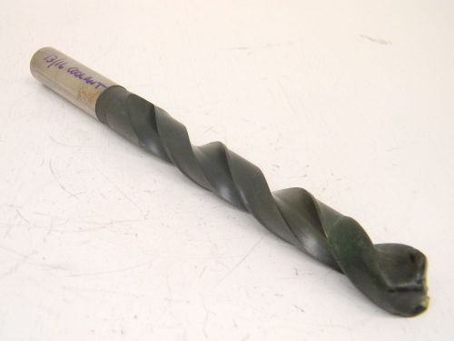 RESHARPENED CLEFORGE 13/16&#034; STRAIGHT SHANK HSS COOLANT TWIST DRILL .8125&#034;