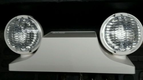 New dual-lite hubbell ez-2  emergency lighting twin head unit 001-011-07-02 for sale
