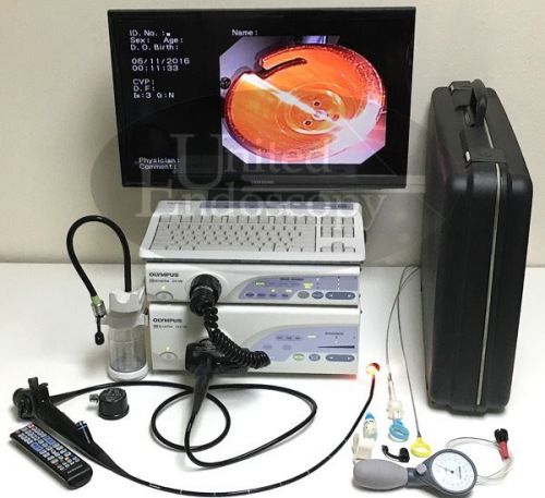 OLYMPUS  CV-160 &amp; CLV-160 Evis Exera Video Bronchoscope Set Endoscopy, Endoscope