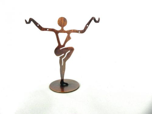Copper Earring Dancer Metal Display Stand Jewelry Small