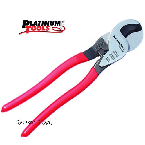 Platinum tools 10540c btc-20 9&#034; heavy duty cable cutters snips technician red for sale