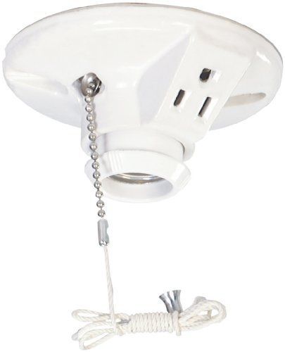 Cooper wiring devices 667-sp 660-watt 125-volt medium base ceiling receptacle for sale