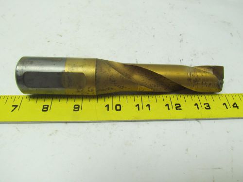 21/32&#034; tin coated carbide tipped Coolant Thru drill bit