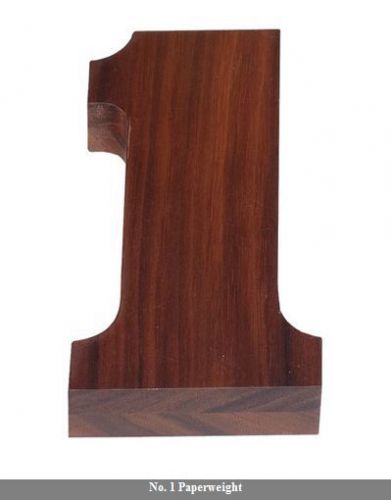 WOODESSEN SOLID WALNUT WOOD DESK PAPERWEIGHT #1