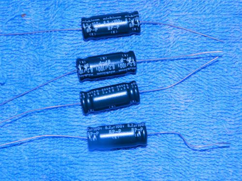 4pcs USA 100V 8.2uF Audio Speaker Network Non-Polarized Electrolytic Capacitors