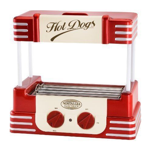 Hot dog roller electric griller cooker machine bun warmer steamer new retro cove for sale