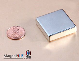 1 quality neodymium 1 1/2&#034;x1 1/2&#034;x1/4&#034;thick earth magnet block sale super strong for sale