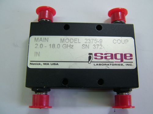 Sage 2 - 18GHz Quadrature hybrid multi octave band 3 dB 2375-9