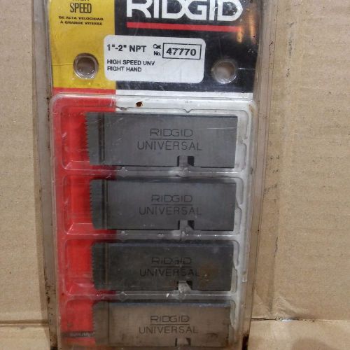 NEW RIDGID 47770 1 inch - 2 inch NPT High Speed Pipe Dies for Universal Die