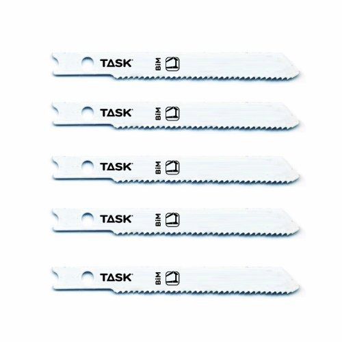 Task Tools T22147-5 5-Pack Universal Shank Bi-Metal Jigsaw Blade, 2.76-Inch