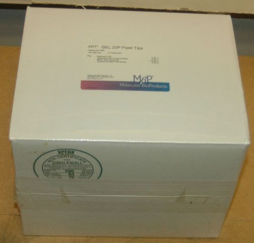 CASE MOLECULAR BIO PRODUCTS ART GEL 20P PIPET TIPS 10 TRAYS X 96 TIPS  2155P