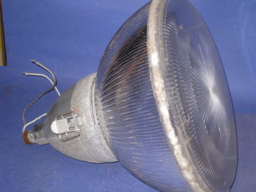 HOLOPHANE GLASS 300 Watt outdoor DECOR light fixture Vintage PICK UP CALIFORNIA
