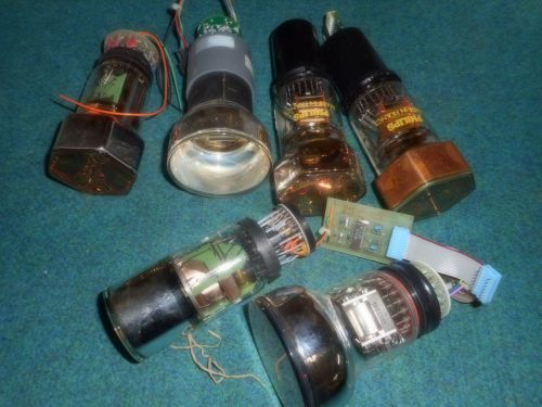 LOT OF 6 USED PHOTOMULTIPLIER TUBES PHILIPS/ RADIATION/SCINTILLATOR