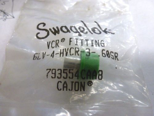 Swagelok/Cajon VAR High Flow VCR Fitting TBW Gland  6LV-4-HVCR-3-.60SR